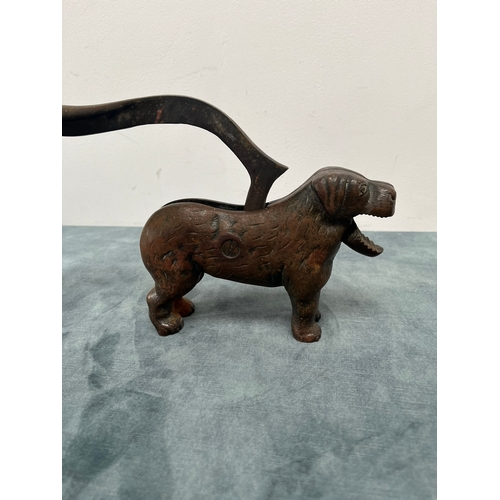 228 - Metal nut cracker in the form of a dog