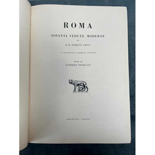 238 - Roma book with signed lithographs. 

Roma. Novanta vedute moderne
D.R. Peretti Griva

Published by O... 