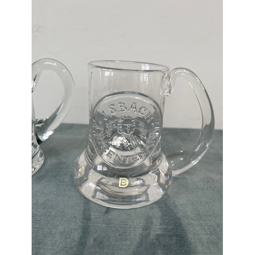 240 - Darlington glass tankard - Silver Jubilee & J.S Bach 
One other Shepherd Neame glass tankard