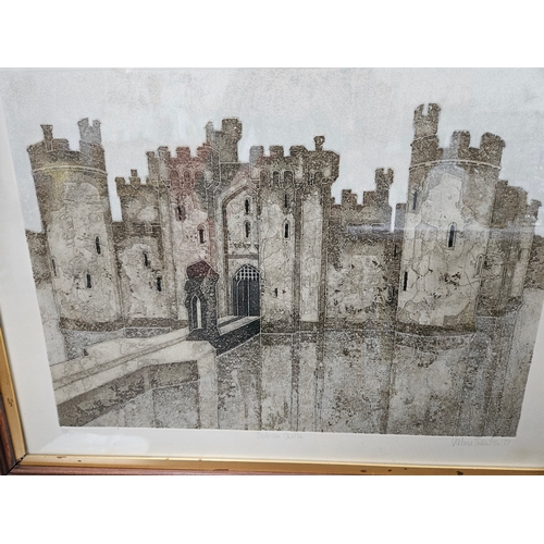 707 - Valerie Thornton limited edition etching of Bodiam Castle