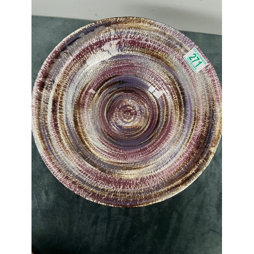 271 - Glass colorful bowl