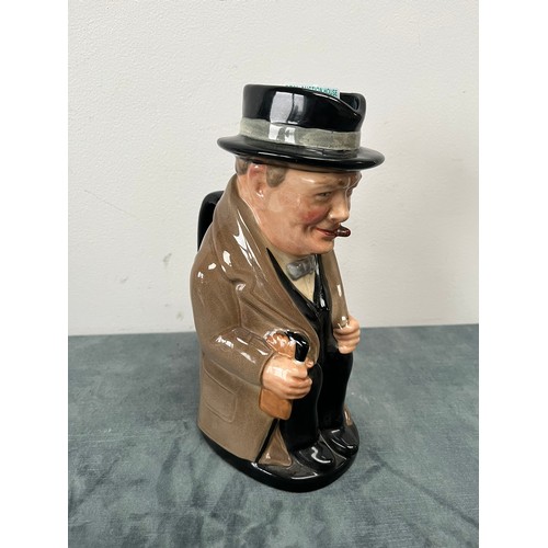 284 - Porcelain Toby jug in the form of Winston Churchill