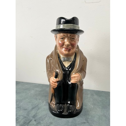 284 - Porcelain Toby jug in the form of Winston Churchill