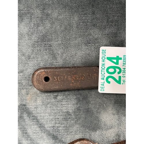 294 - 2 x spanners - door lock train