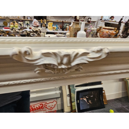 743 - Large beveled edge wall mirror