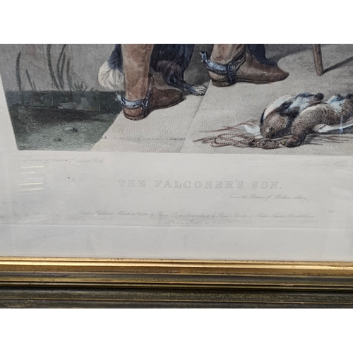 745 - Framed picture of The Falconer's Son