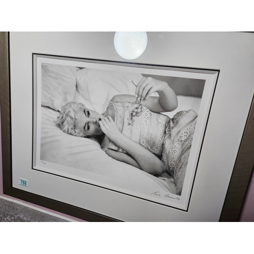 768 - EVE ARNOLD (American, 1912-2012) Marilyn Monroe giclée print, signed and numbered with certificate