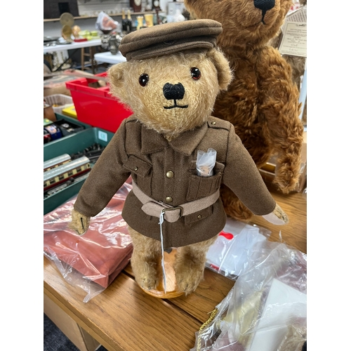 333 - Merrythought limited edition mohair bear. 

Tommy - The World War I Centenary Bear