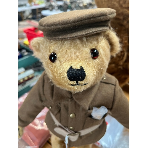 333 - Merrythought limited edition mohair bear. 

Tommy - The World War I Centenary Bear