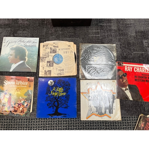 344 - Group of various records including Beatles ect. 
Some in poor condition