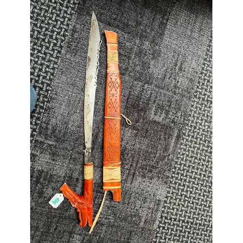 406 - Iban Dayak Mandau or Parang Ilang Sword - Borneo