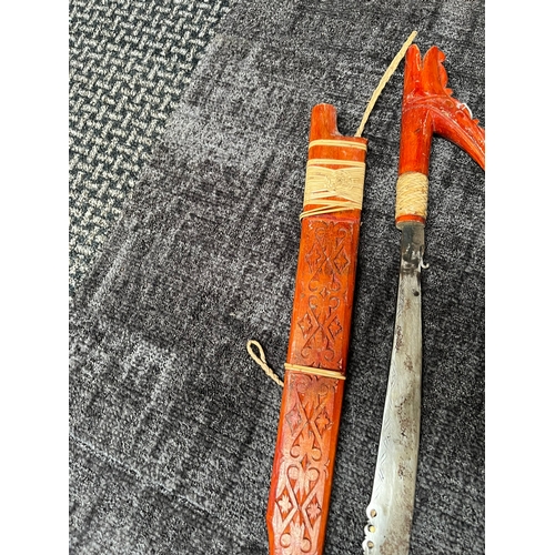 406 - Iban Dayak Mandau or Parang Ilang Sword - Borneo