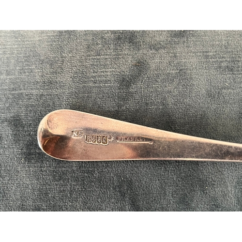 601 - Solid silver hallmarked Irish serving spoon - 68g