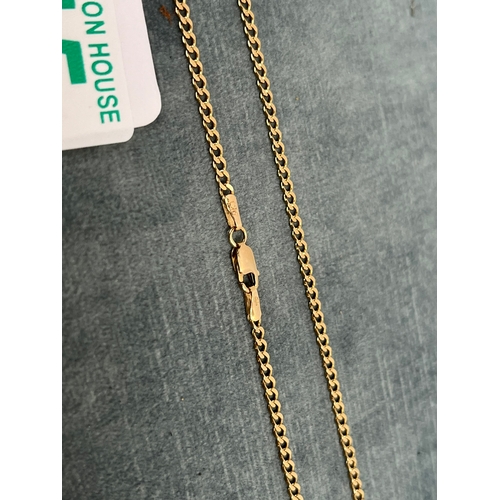 615 - 9ct gold curb chain - 4.5g