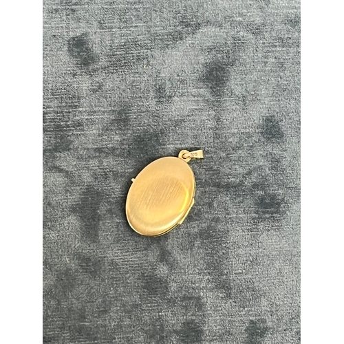 619 - 9ct gold necklace locket -2.7g