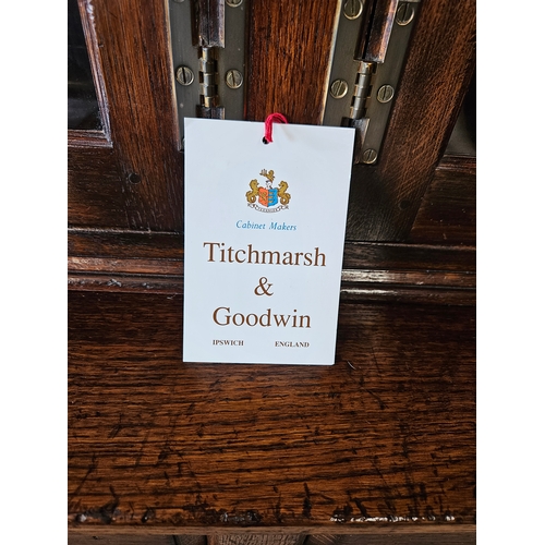 77 - Large good quality Titchmarsh and Goodwin display /book case