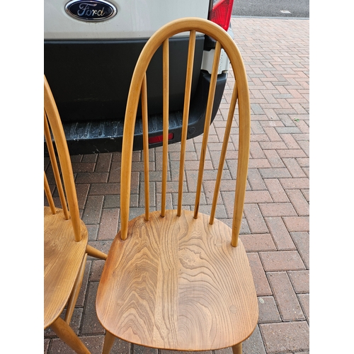 1 - 4 x Blonde Ercol Windsor dining chairs