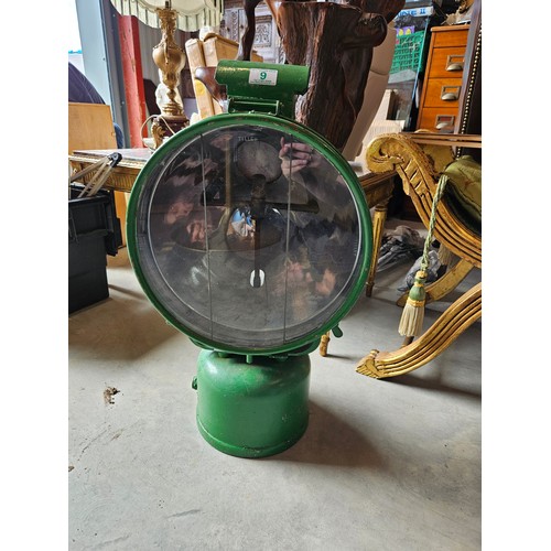 9 - Tilley paraffin lamp flood light. Railway - original (not converted)