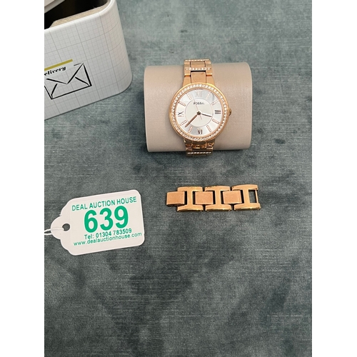 639 - Ladies Fossil fashion watch