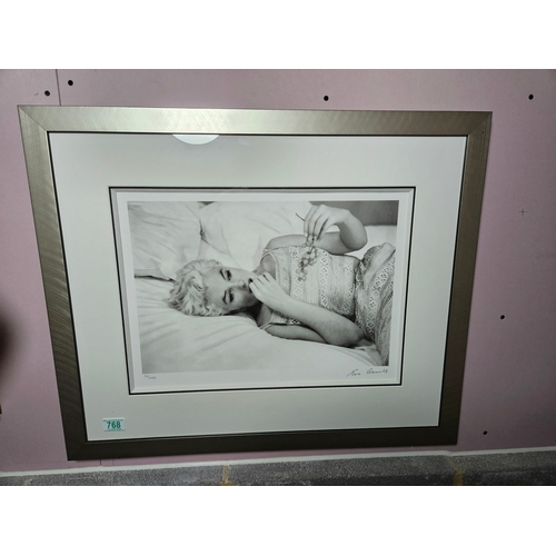 768 - EVE ARNOLD (American, 1912-2012) Marilyn Monroe giclée print, signed and numbered with certificate