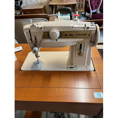 13 - Folding Singer sewing machine table