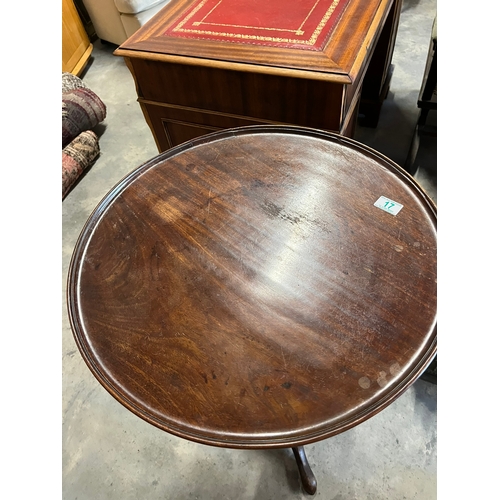 16 - Small antique Georgian mahogany tilt top table