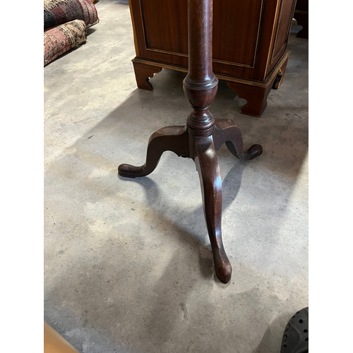 16 - Small antique Georgian mahogany tilt top table