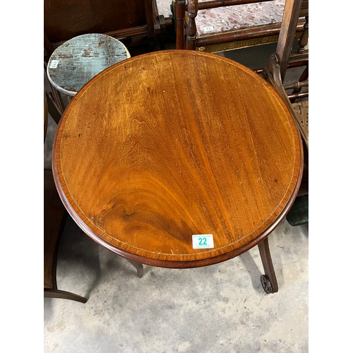 22 - Circular Edwardian side table