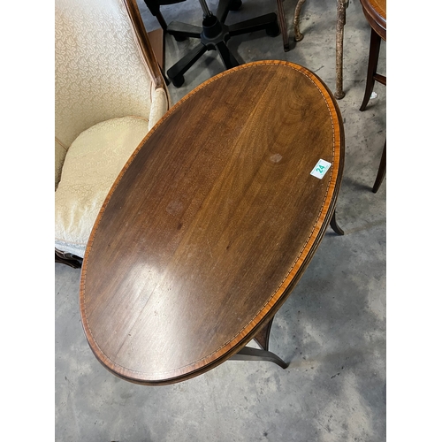 24 - Oval Edwardian side table