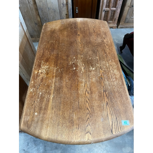 45 - Ercol drop leaf dining table