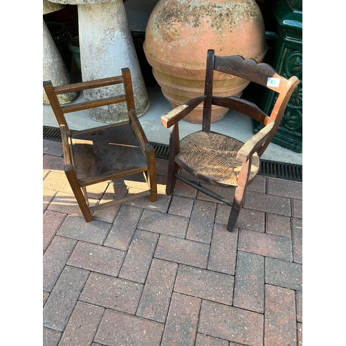 68 - 2 x small child's chairs