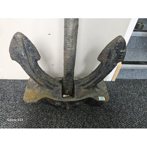 107 - Large Iron ships salvage anchor