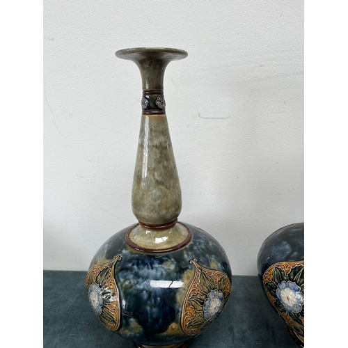 175 - Large pair of Royal Doulton Lambeth vases

40cm high