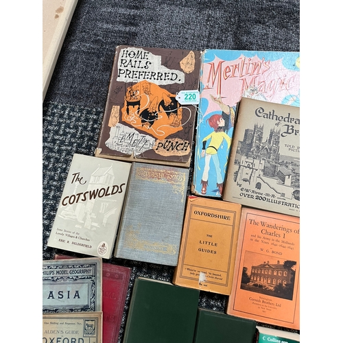 220 - Various vintage travel books