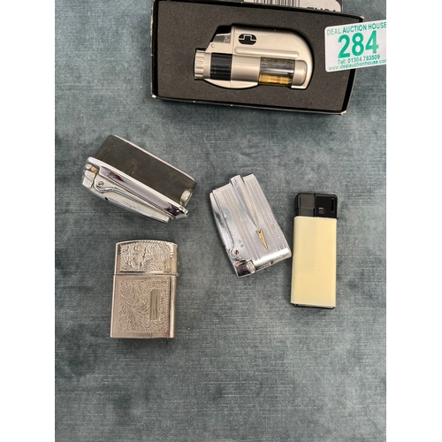 284 - 5 x assorted lighters