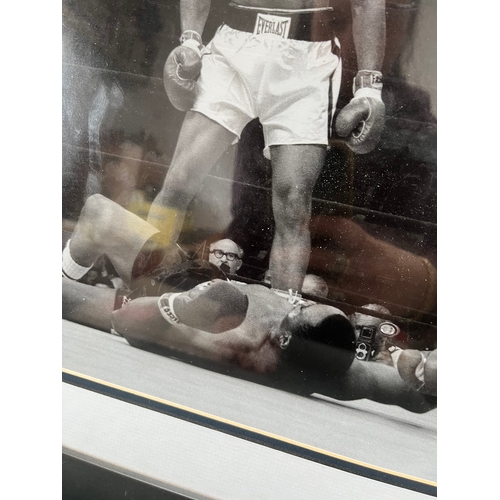 293 - Framed Muhammed Ali & Sonny Liston