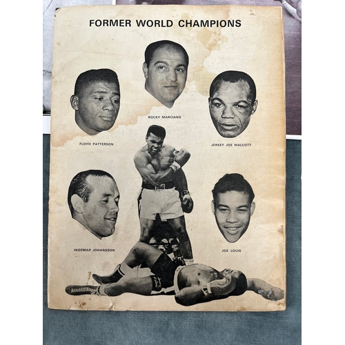 296 - Muhammad Ali v Henry Cooper fight programme