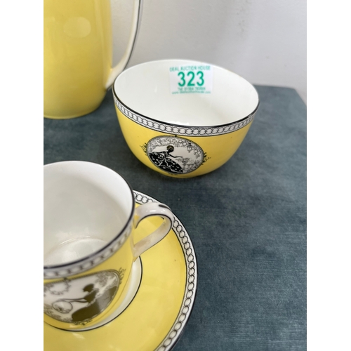 323 - Foley China Art Deco tea set