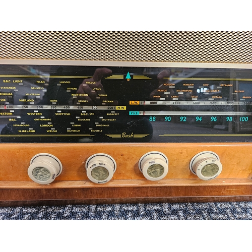 329 - Vintage Bush valve radio - appears to be working