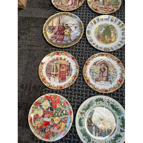 368 - Group of various porcelain Christmas plates