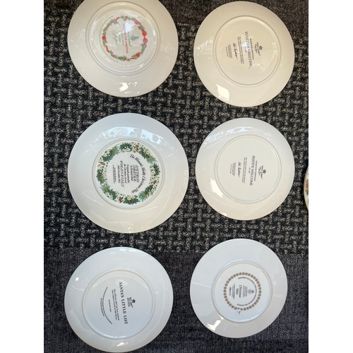 368 - Group of various porcelain Christmas plates