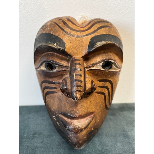 172 - Tribal African polychrome DAN mask