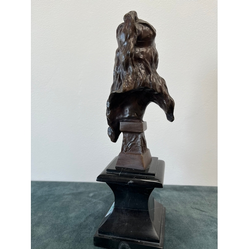 196 - Art Nouveau style Bronze bust of a lady - after 