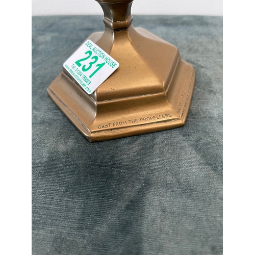 231 - Bronze Candlestick 