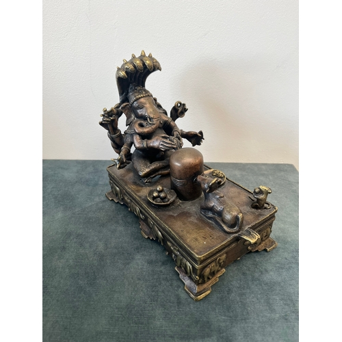 155 - Large Bronze model of Ganesh