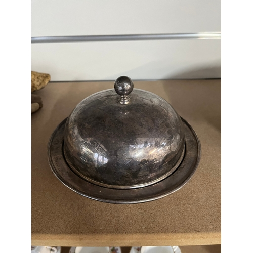 189 - Silver plate muffin warmer