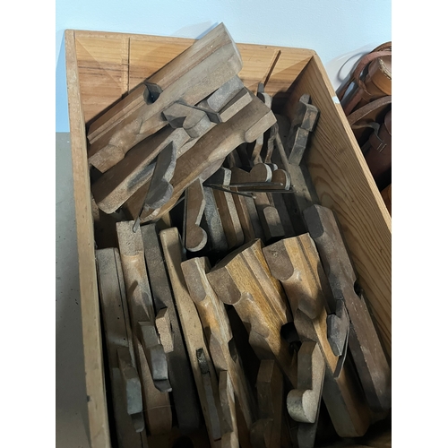 206 - Approximately 19 French wood molding planes