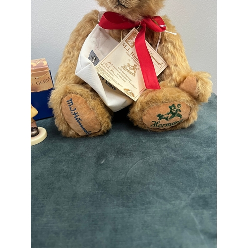 215 - Hermann Bear 70 Years M.J. Hummel Bear with Figurine