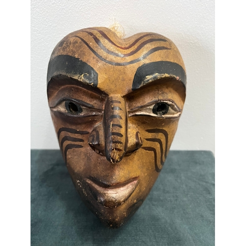 221 - Tribal African polychrome DAN mask