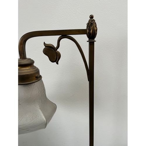 242 - Table lamp with glass shade